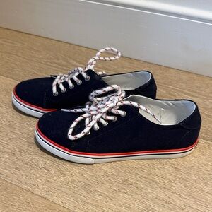 Janie and Jack Navy Sneakers with Red Trim - like new, worn once. 2K